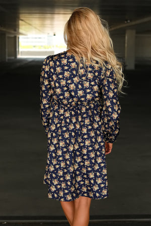 She Blooms Anyway Mini Dress - Blue, Closet Candy, 5