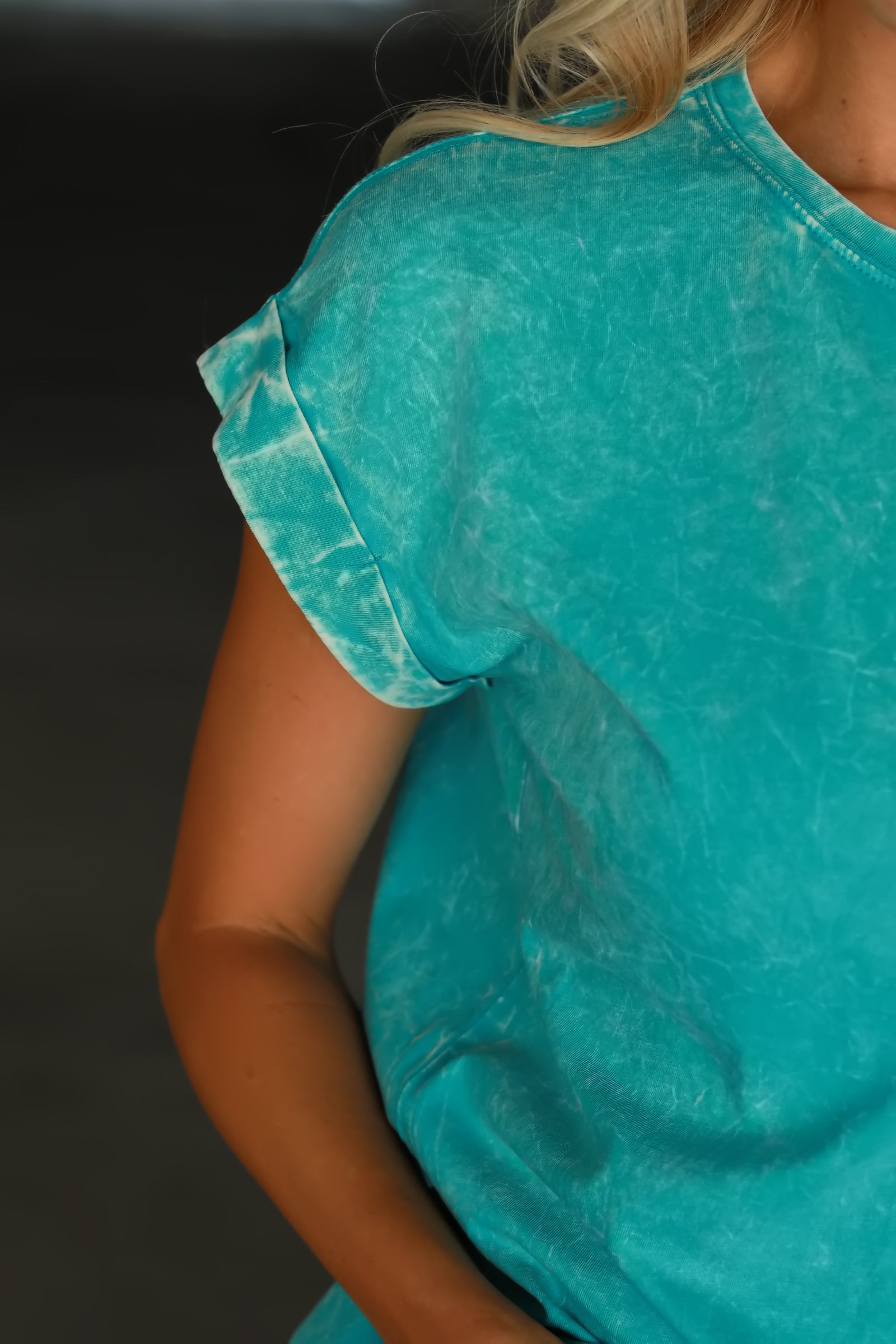 The One We Always Grab Casual Tee - Lt. Teal, Closet Candy, 1