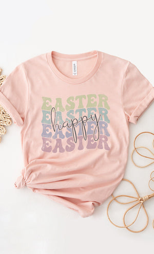Pastel Bliss Easter Graphic Tee, Closet Candy, 8