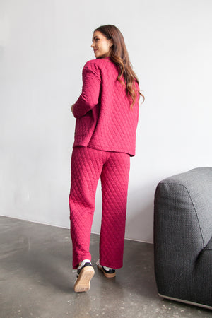 Isn’t She Lovely Quilted Set - CABERNET