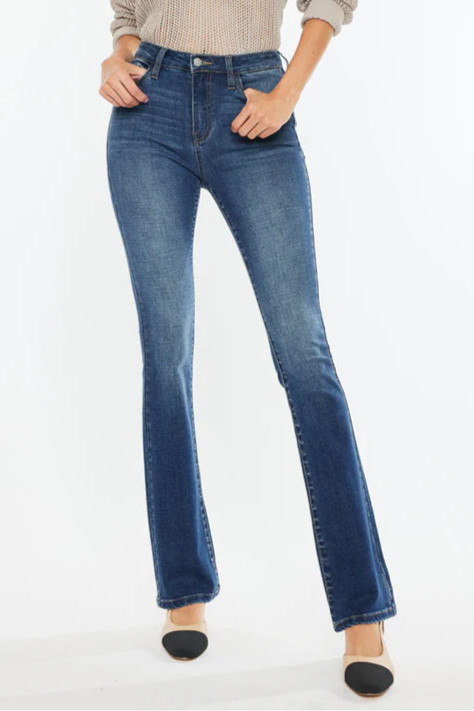 KANCAN Hope High Rise Skinny Bootcut Jeans - Medium Wash, Closet Candy, 1