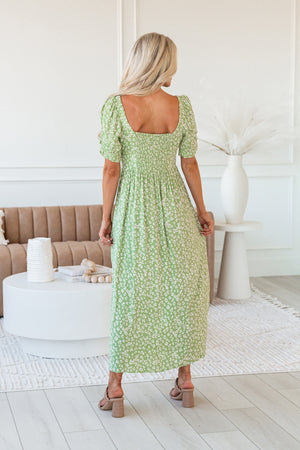 Garden Breeze Floral Dress - Pea, Closet Candy, 3