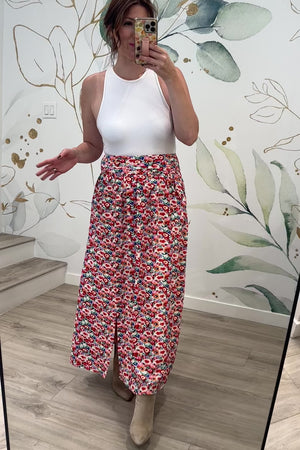 Be Home Soon Floral Maxi Skirt, Closet Candy, Rachel Fit Video