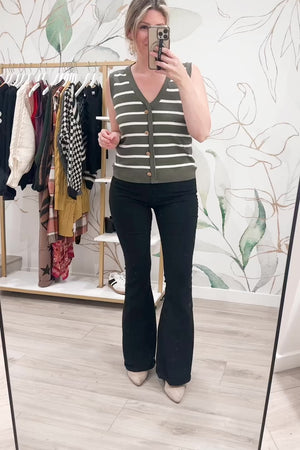 That's So True Sleeveless Knit Top - Green, Closet Candy, Rachel Fit Video