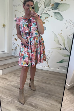 The Daydream Tiered Dress, Multicolor, Closet Candy, Rachel Fit Video