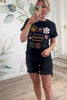 Burnin’ Like the Setting Sun Graphic Tee, Black, Closet Candy, Rachel Fit Video