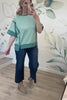 Wrapped in Warmth Sweatshirt, Smoke Green, Closet Candy, Rachel Fit Video