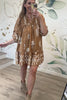 Border Bliss Mini Dress, Mocha, Closet Candy, Rachel Fit Video