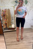 I'm Forever Here High Rise Bike Shorts - Black, Closet Candy, Rachel Fit Video