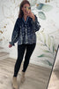 Garden Grace Floral Blouse, Midnight, Closet Candy, Rachel Fit Video