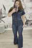 I Can't Even Denim Jumpsuit - Dark Wash, Closet Candy, Video, 1