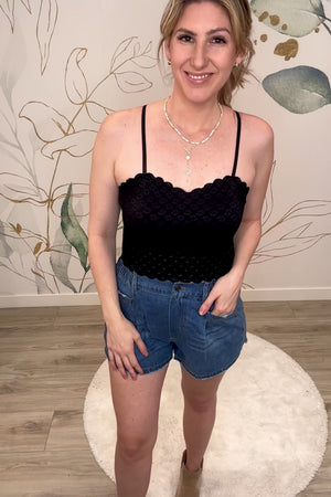 Sweet Shadow Lace Bralette - Black, Closet Candy, Rachel Fit Video