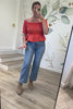 Sweet Confidence Top, Orange, Closet Candy, Rachel Fit Video