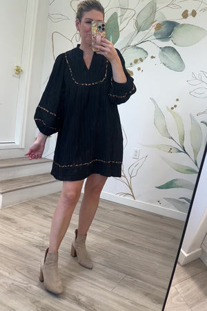 Chic & Spotted Dress, Black, Closet Candy, Rachel Fit Video