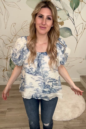 Calm Breeze & Serenity Blouse - Light Blue, Closet Candy, Rachel Fit Video