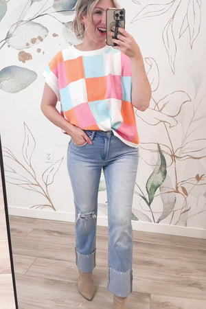 RISEN Callie High Rise Cuff It Up Jeans - Light Wash, Closet Candy, Rachel Fit Video