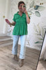 Whispers in Green Blouse, Green, Closet Candy, Rachel Fit Video