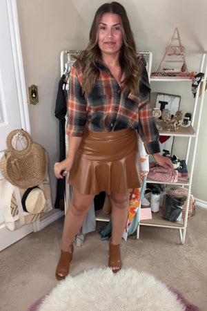 Clueless Vegan Leather Skirt -  Closet Candy Nikki B. fit video