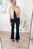 Mantra Embroidered Vest - Yellow, Closet Candy, Rachel Fit Video