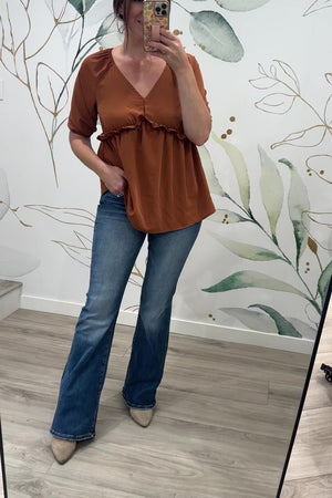 Made For You Ruffle Blouse, Closet Candy, Rachel Fit Video