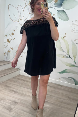 Lace Haven Dress, Black, Closet Candy, Rachel Fit Video