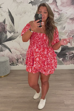 Serendipity Smocked Romper - Red, Closet Cany, Video