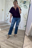 Laidback Luxe Top, Plum, Closet Candy, Rachel Fit Video