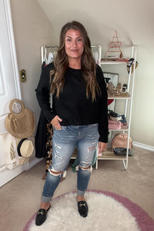 Take it Easy Sweater - Closet Candy Nikki B. fit video