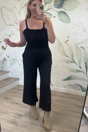 Bound to You Jumpsuit, Black, Closet Candy, Rachel Fit Video