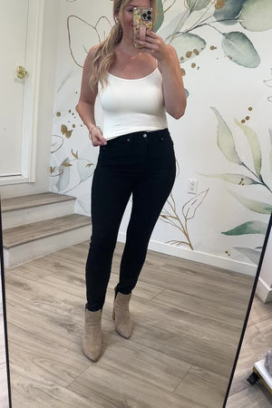 Barely There Cami Tank Top, Ivory, Closet Candy, Rachel Fit Video