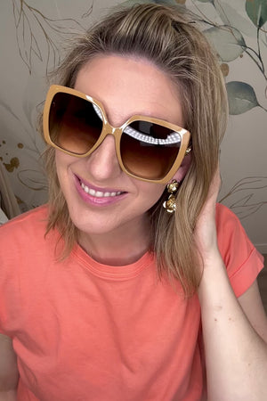 Soleil Elegance Sunglasses - Nude, Closet Candy, Rachel Fit Video