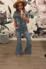 I Can't Even Denim Jumpsuit - Dark Wash, Closet Candy, Video, 2