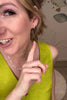 Pavé Crescent Earrings - Gold, Closet Candy, Rachel Fit Videos