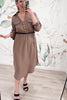 Call It What You Want Collared Dress - Mocha, Closet Candy, Rachel Fit Video