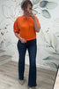 Sunset Boulevard Sweater, Orange, Closet Candy, Rachel Fit Video