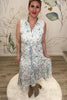 All The Wind Blows Midi Dress - Cream/Blue, Closet Candy, Rachel Fit Video