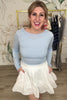 Hint Of You Sheer Top - Baby Blue, Closet Candy, Rachel Fit Video