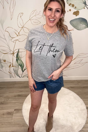 Gracefully Unbothered Graphic Tee, Gray, Closet Candy, Rachel Fit Video