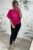Storyline Knit Top, Pink, Closet Candy, Rachel Fit Video