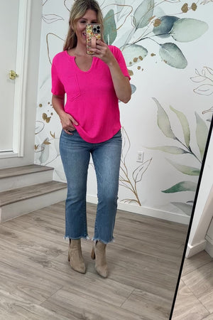 Pink Lemonade Tee - Fuchsia, Closet Candy, Rachel Fit Video