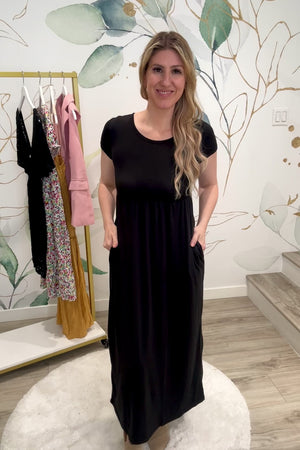 Graceful Nights Maxi Dress - Black, Closet Candy, Rachel Fit Video