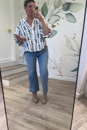 Tied With Love Blouse, Off White, Closet Candy, Rachel Fit Video