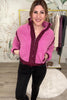 Wrap The Gifts Sherpa Jacket - Pink, Closet Candy, Rachel Fit Video
