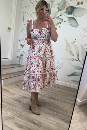 The Meadow Muse Strap Dress, Cream, Closet Candy, Rachel Fit Video