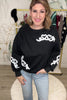 Heartfelt Cheer Embroidered Pullover - Black, Closet Candy, Rachel Fit Video