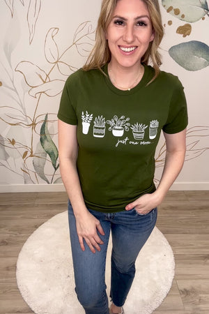 Let It Grow Graphic Tee - Olive, Closet Candy, Rachel Fit Video