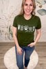 Let It Grow Graphic Tee - Olive, Closet Candy, Rachel Fit Video