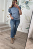 I Wish You Would Terry Top - Denim, Closet Candy, Rachel Fit Video
