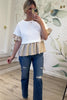 Sweet Gingham Days Top, White/Beige, Closet Candy, Rachel Fit Video