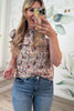 I Fade Between Flowers Ruffle Blouse - Red, Closet Candy, Rachel Fit Video
